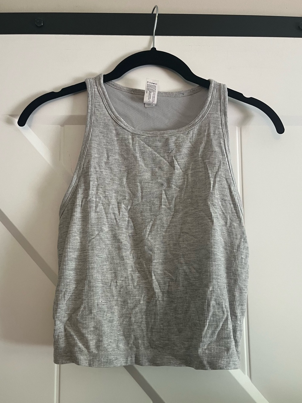 Gray Cropped Tank Top